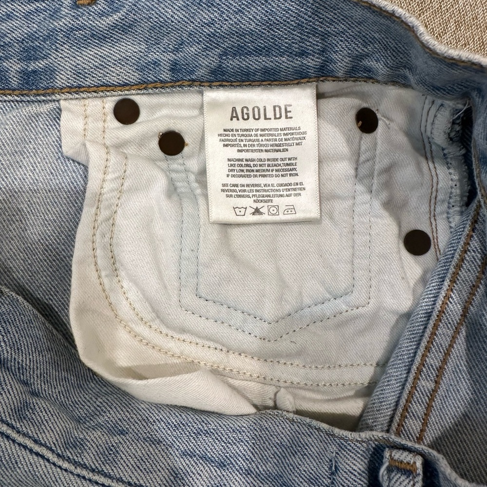 Agolde 90s Mid Rise Loose Fit Slightly Distressed - Picture 6 of 8